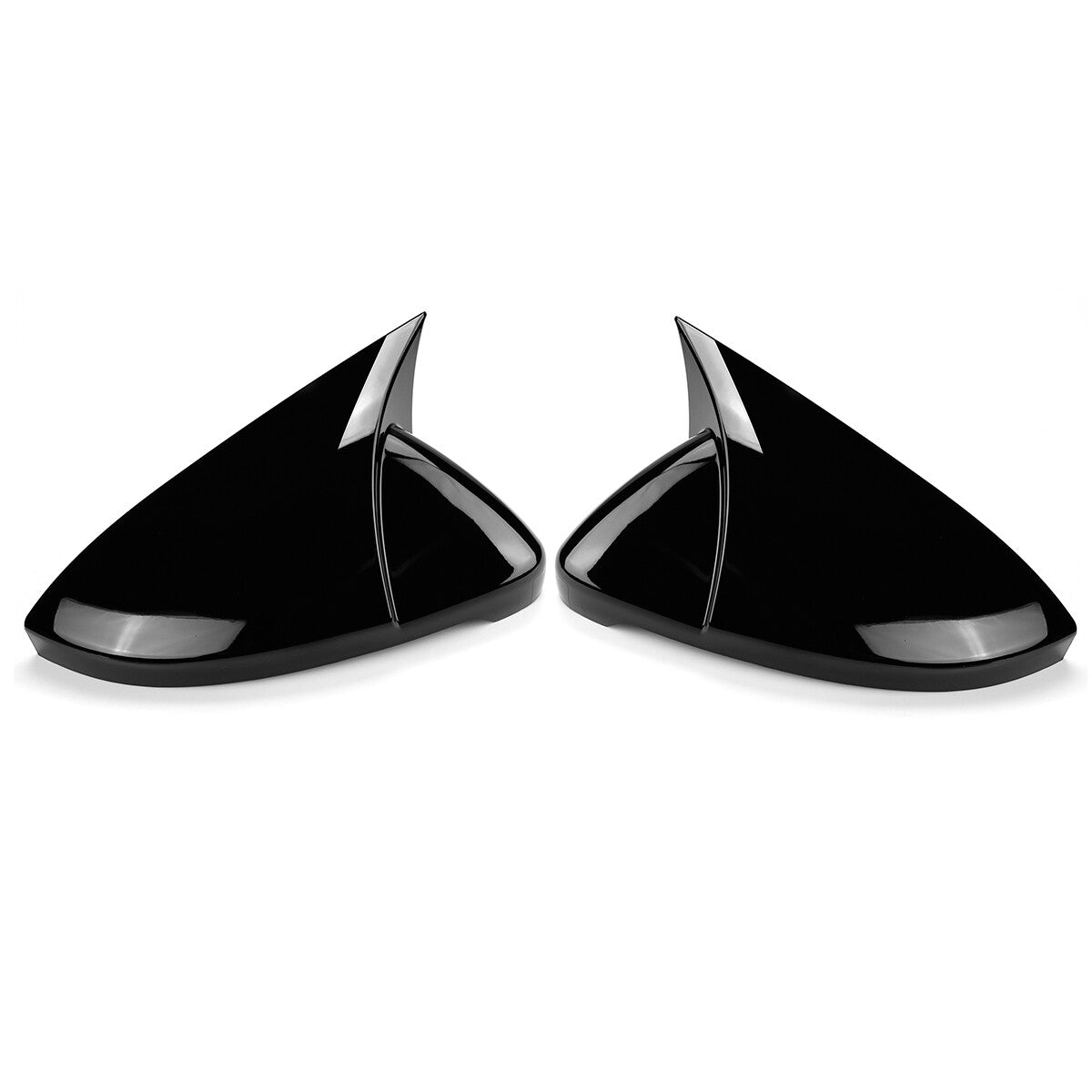 Additional side mirror caps for Volkswagen for Golf MK7 MK7.5 GTI GTD R 2014-19 Black