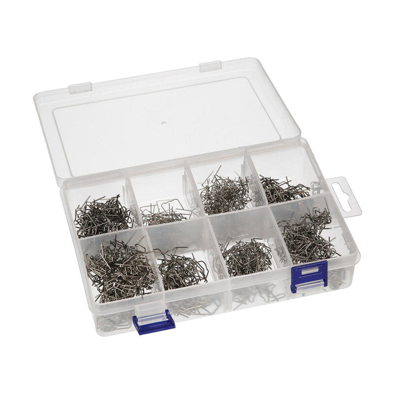 80-piece universal automotive welding box for car bumper and body repair tools - nylon plastic