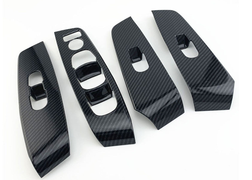 Carbon Fiber Window lift panel switch cover trim for Nissan Sylphy Sentra 2020