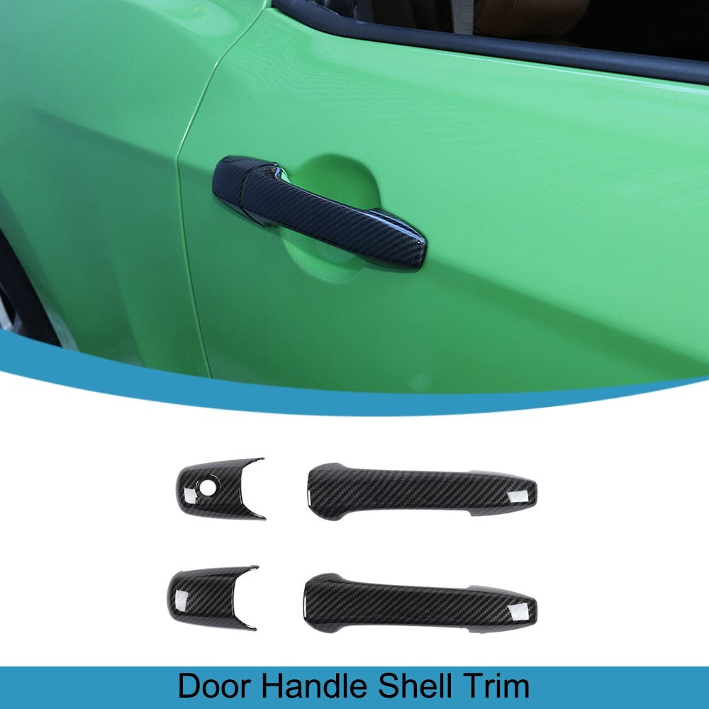 2PCS Door Handle Shell Decor Cover Trim for Ford for Mustang 2004-2014 Accessories