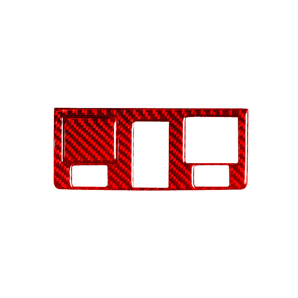 Red Carbon Fiber Sunroof Button Cover Trim For Silverado/tahoe/ for sierra 2007-14 F