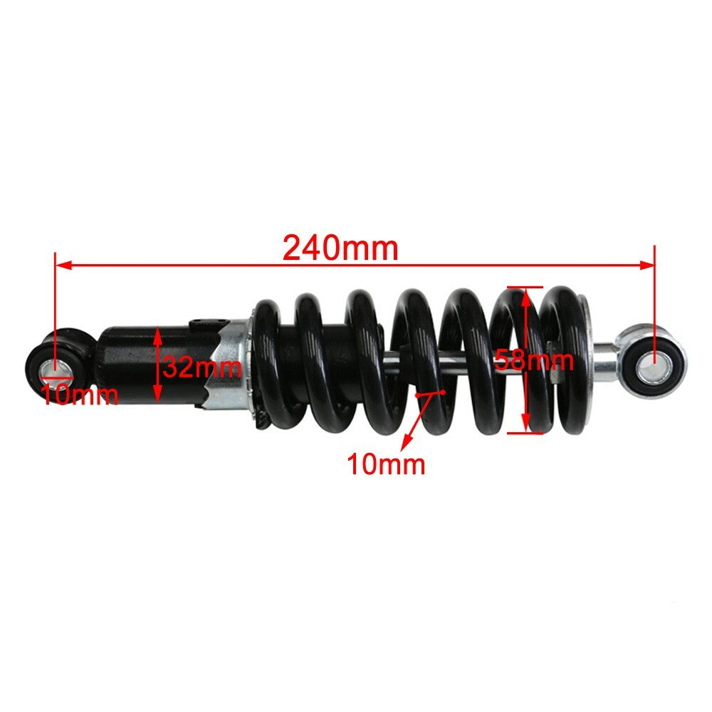 240mm 9.5-inch rear shock absorber suspension for Dirt Pit bikes, for mini bikes, all-terrain vehicles, scooters