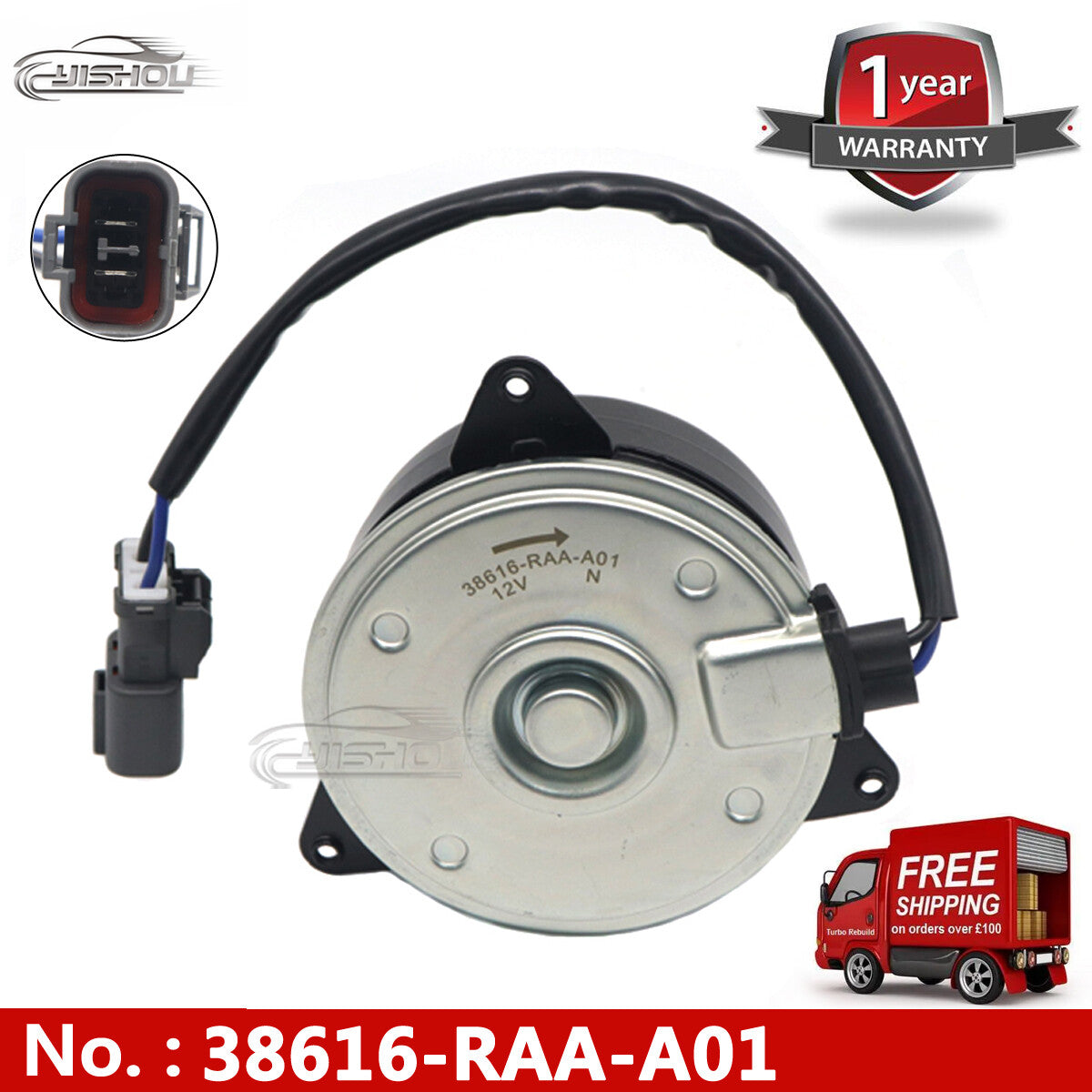 Air conditioning radiator cooling fan motor 38616-RAA-A01 is suitable for Honda Accord 2.4L 38616RAAA01