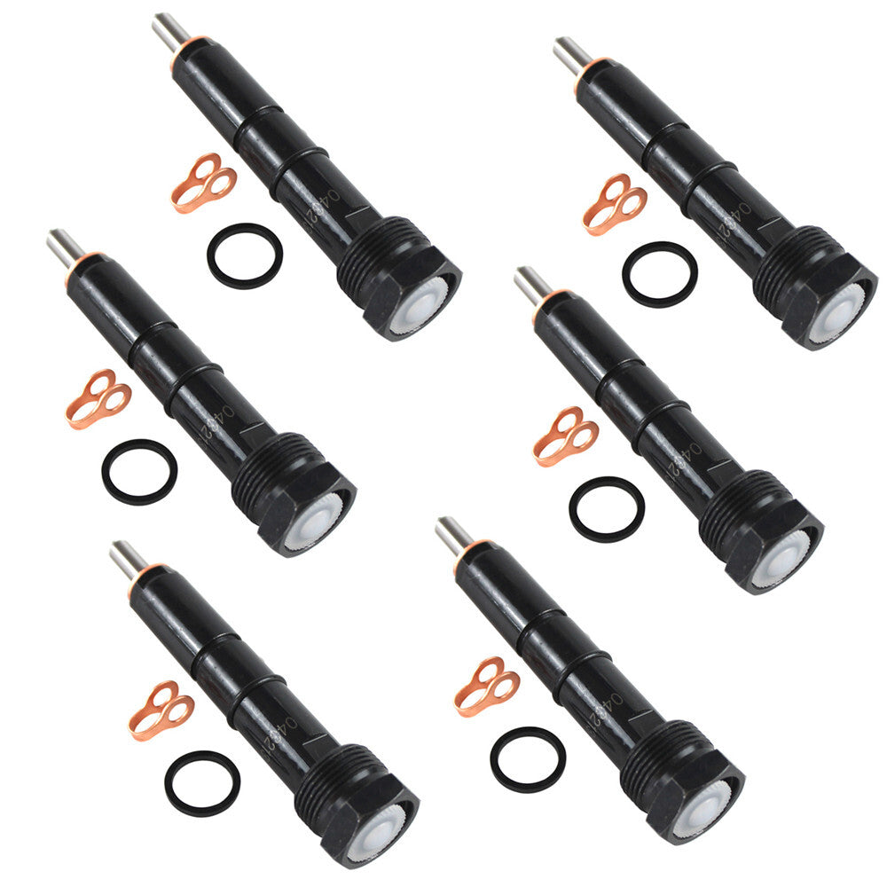 6Pcs Fuel Injectors 0432133864 For 1994-1998 for Dodge 12 Valve 5.9L +50HP
