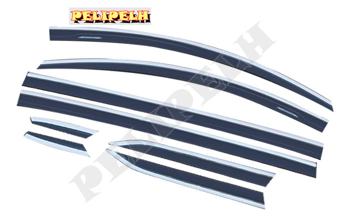 for Toyota for Sienna 2021-2024 ABS Window Visor Vent Shades Sun Rain Guard 8PCS