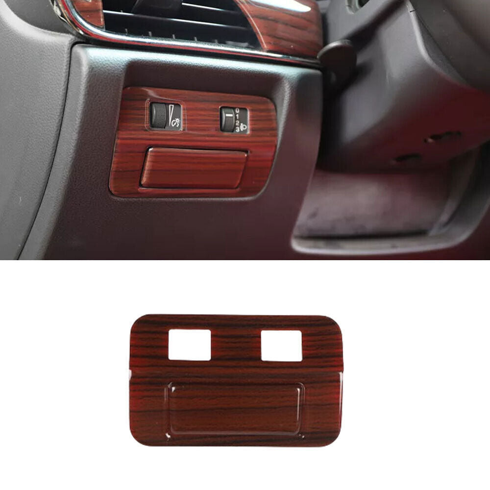 for Cadillac ATSL 2014-17 Peach Wood Grain Headlight Switch Button Cover Trim 1P
