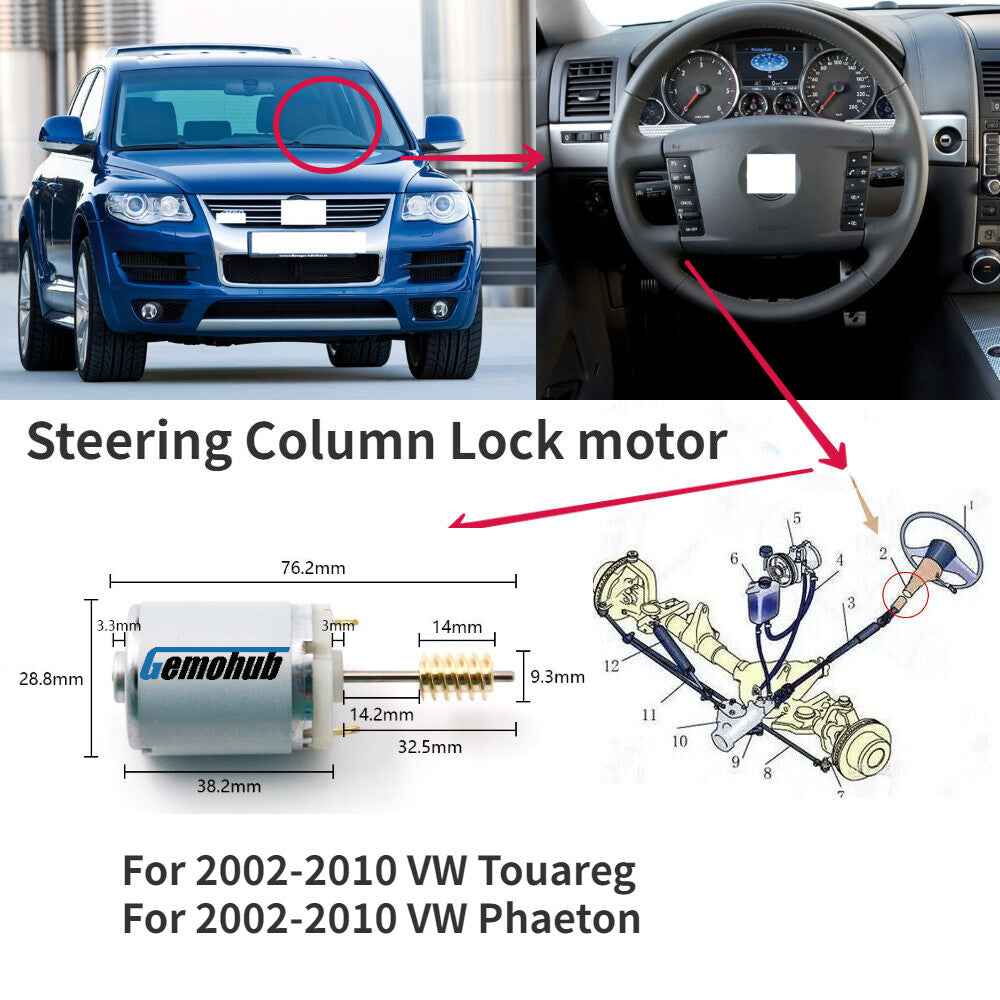 Steering Wheel Column Lock motor for 2007-2010 for Audi for A8 Quattro 02-10 for Audi for A8 D3