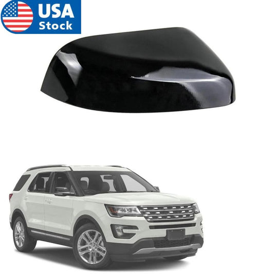 Passenger Right Side Mirror Cover Cap Black Color for Ford Explorer 2016-2019 US