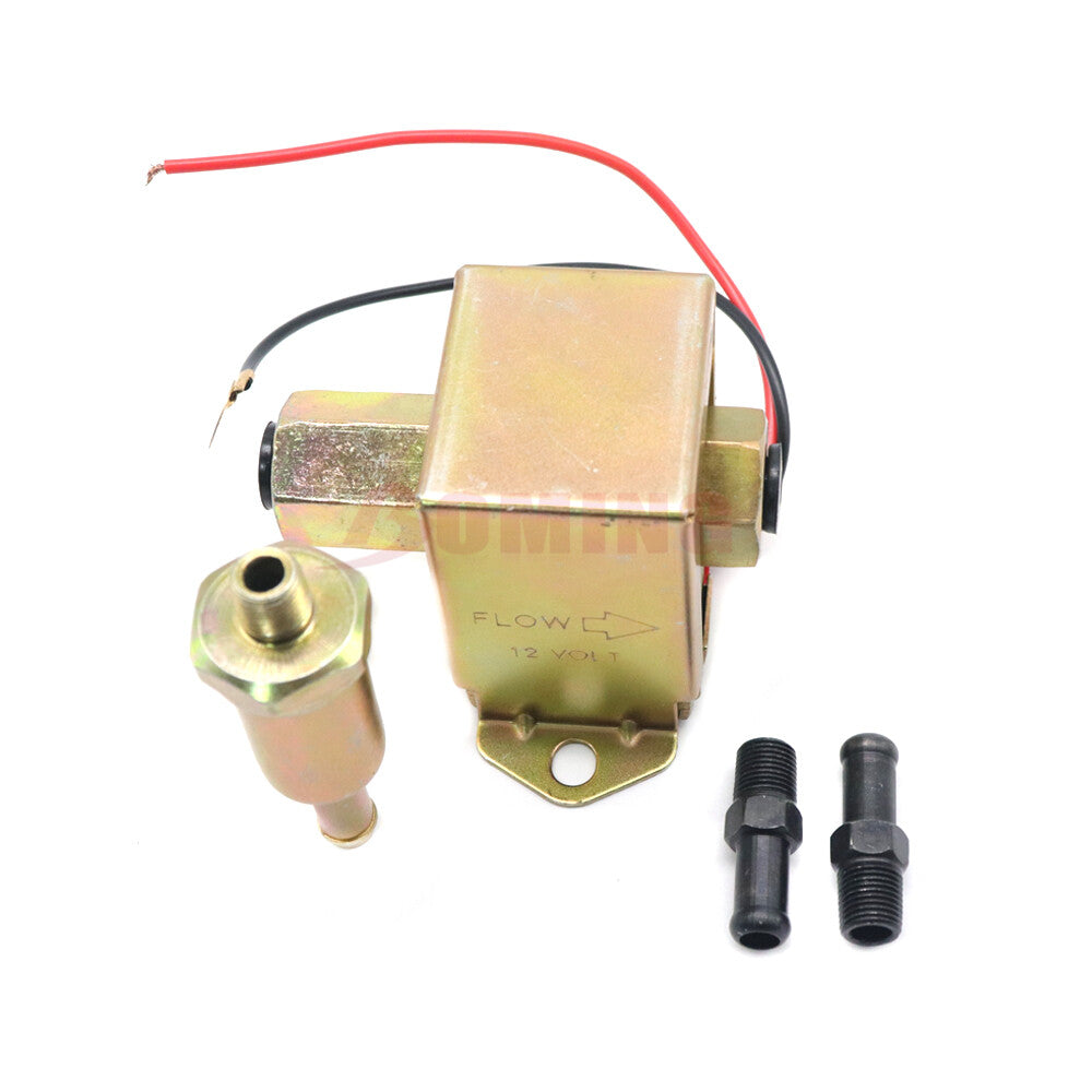 Car Diesel Petrol Facet Red Top Square Electric Fuel Pump 40107 12V 40106 40104