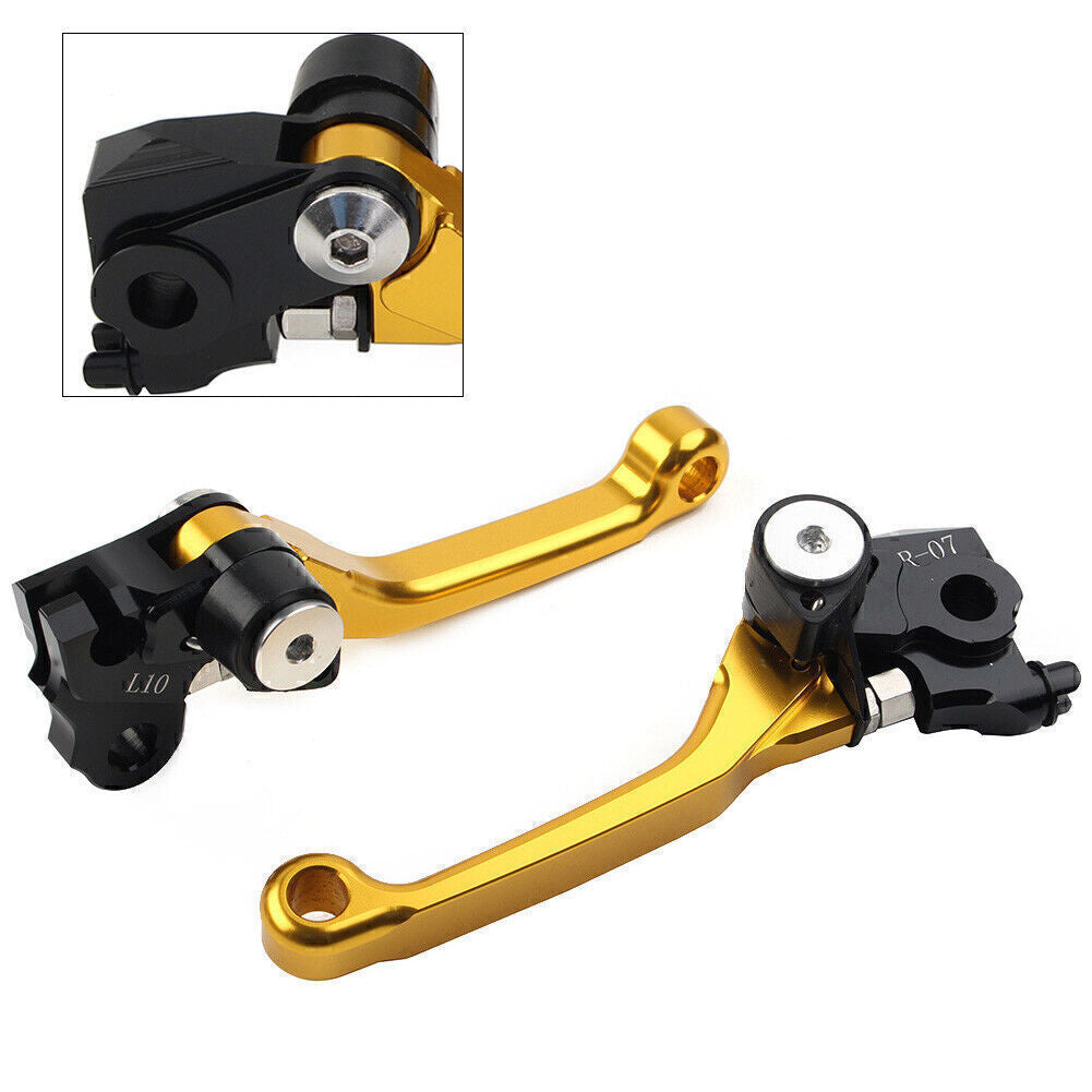 CNC Bremshebel Kupplungshebel Motorrad Lenker Gold f¨¹r for Honda CRF250R 2007-2022