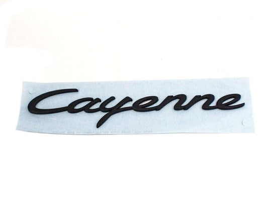95855967502 for Porsche for Cayenne Rear Trunk Emblem in Black (2011-2018)