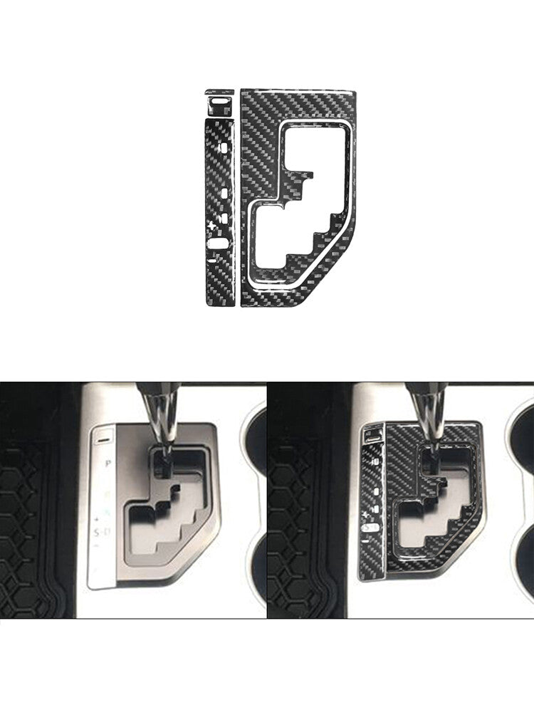 5Pcs Carbon Fiber Center Console Gear Shift Trim Cover for Toyota for Camry 2012-14