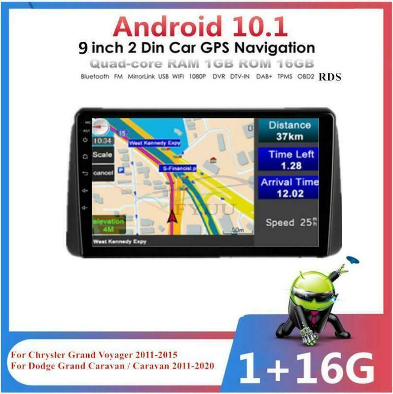 9Android10.1 Quad-core Stereo Radio GPS Fit for Chrysler Grand Voyager 2011-15