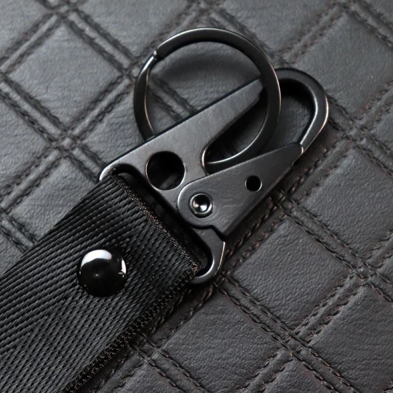 Car keychain metal key ring badge lanyard black Mugan suitable for Toyota