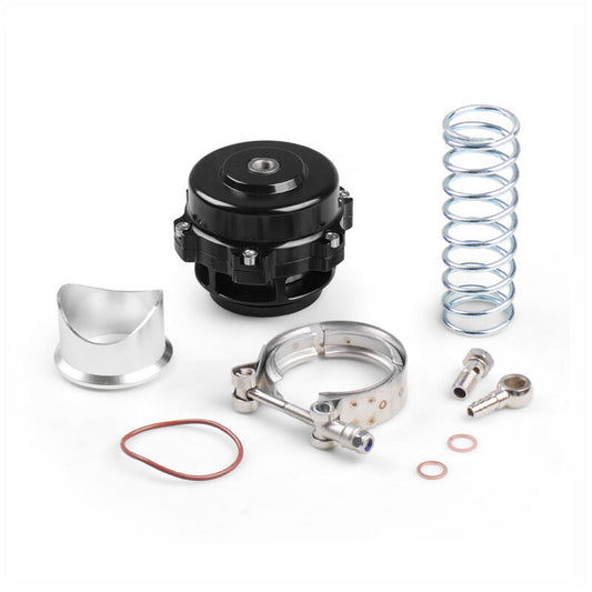 Universal Black 50mm Blow Off Valve BOV with V-band Clamp Aluminum Flange Spring