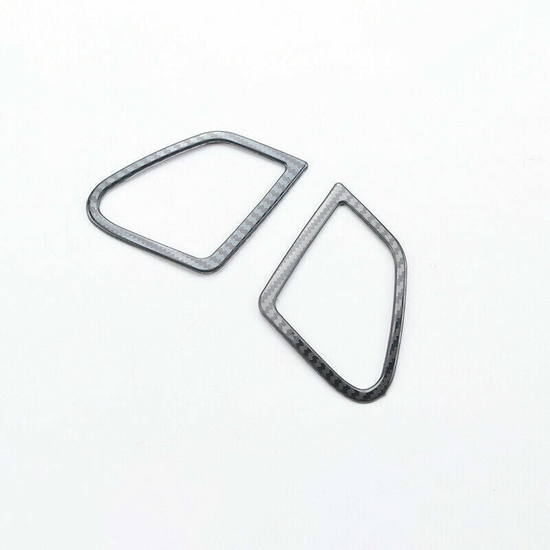A Post Speaker Frame Cover Trim 2X for Honda Accord 2008-2013 Steel Carbon Fiber
