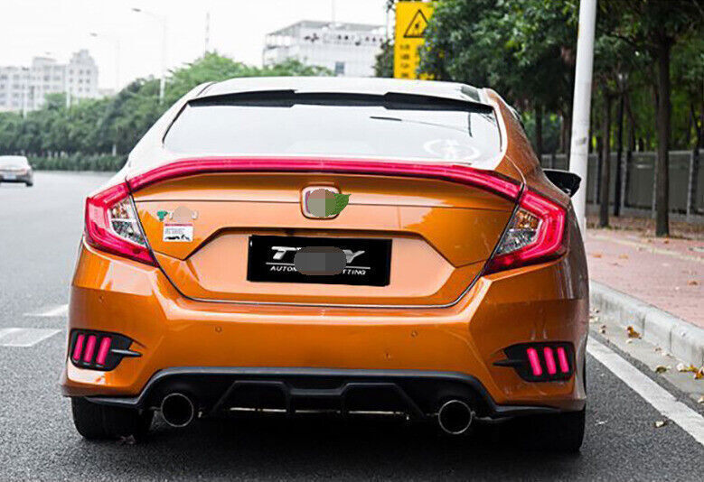 for Honda for Civic 10Th Sedan 2016-2021 LED Rear Spoiler Lamps tail lights Wing 1P