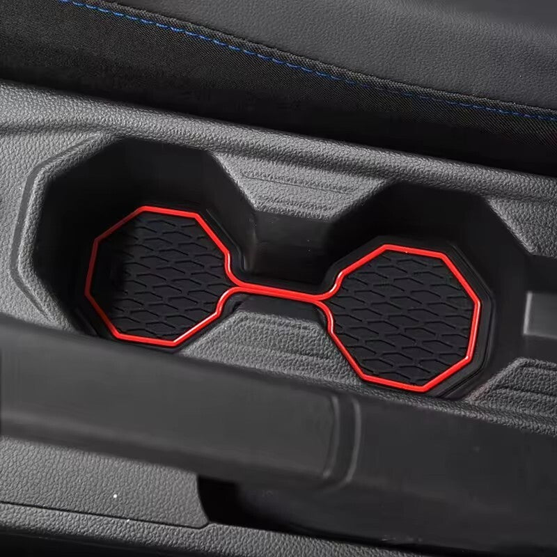 for VW for Volkswagen POLO MK6 AW 2018 - 2023 Anti-slip Gate Slot Mat WHITE