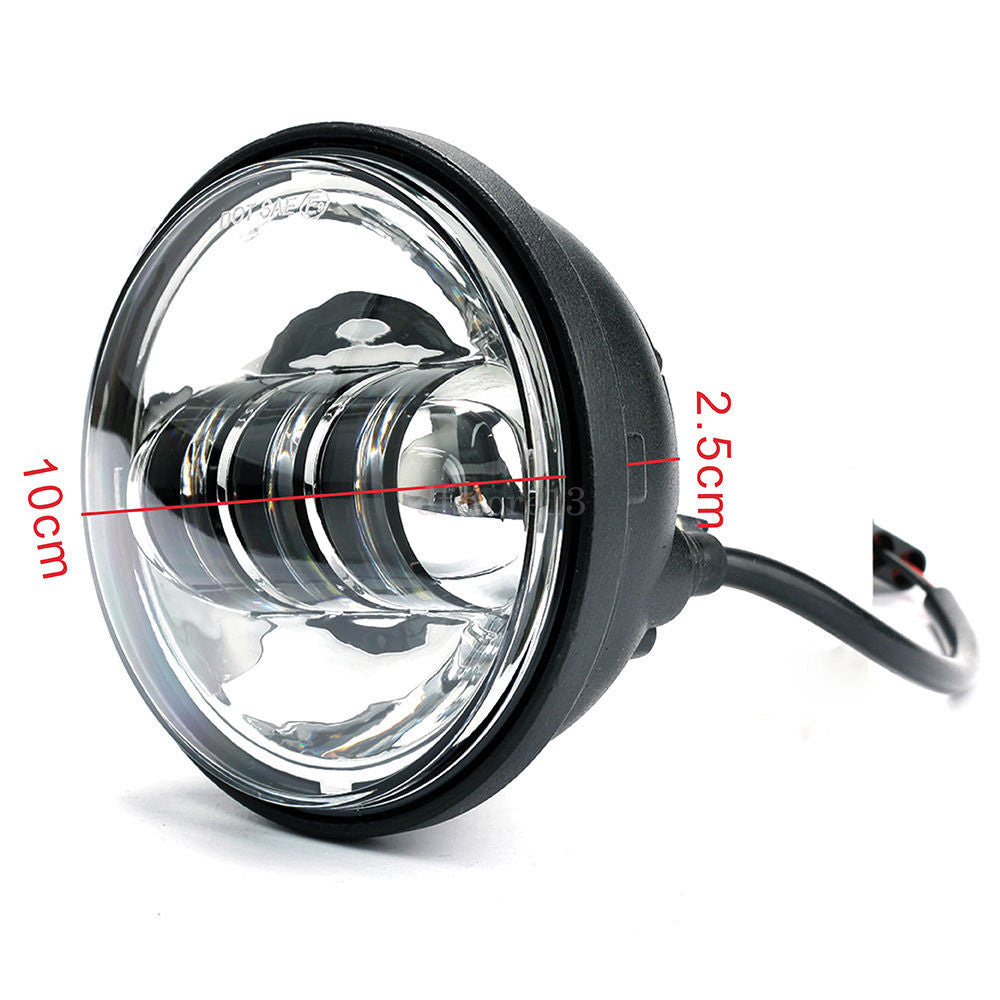 Motorcycle 4.5-inch fog lights with 6 LEDs for traffic assist, suitable for Harley-Davidson and for Honda .