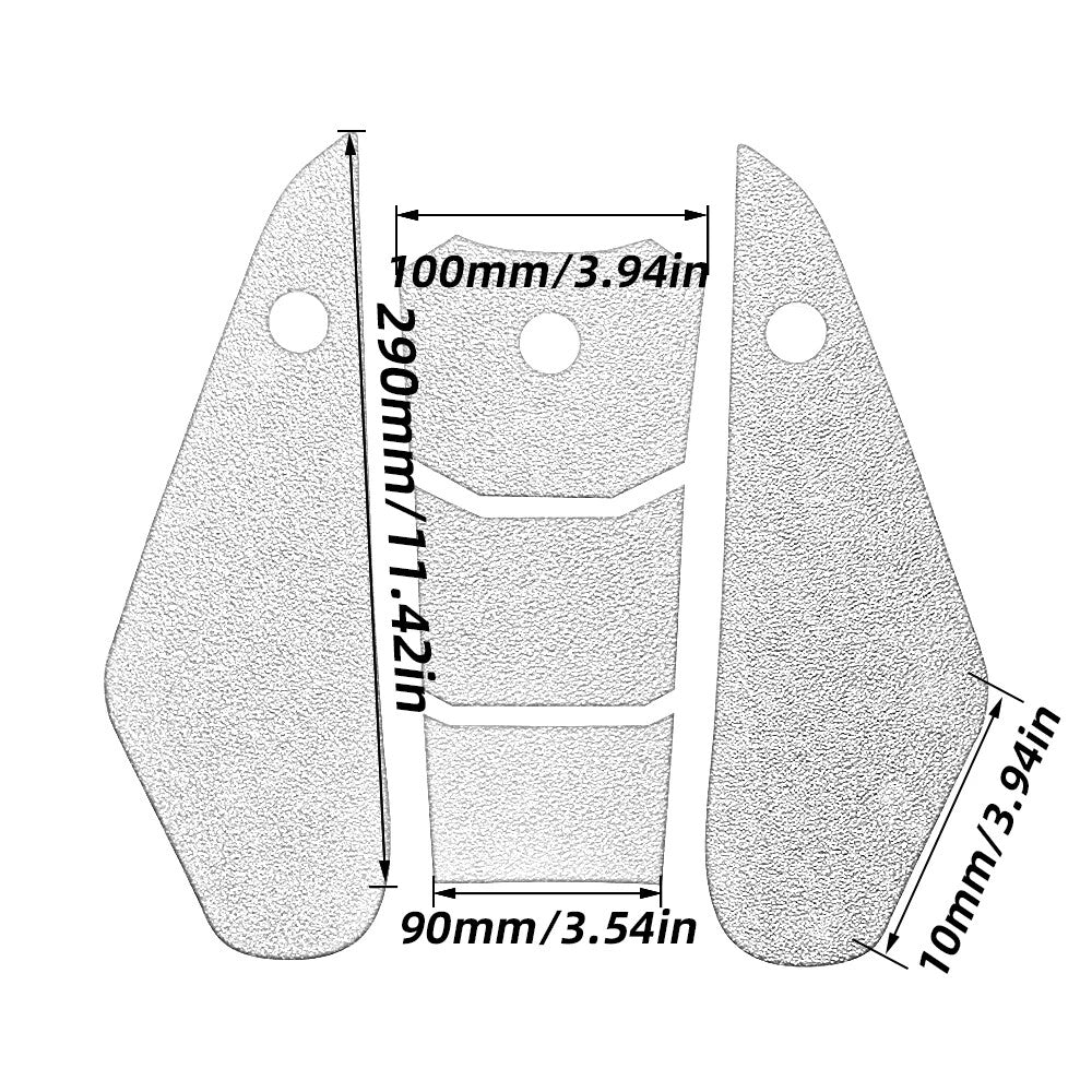 Side Fuel Tank Pads Stickers Decal Gas for Kawasaki 400 250 Z400 2018-2022