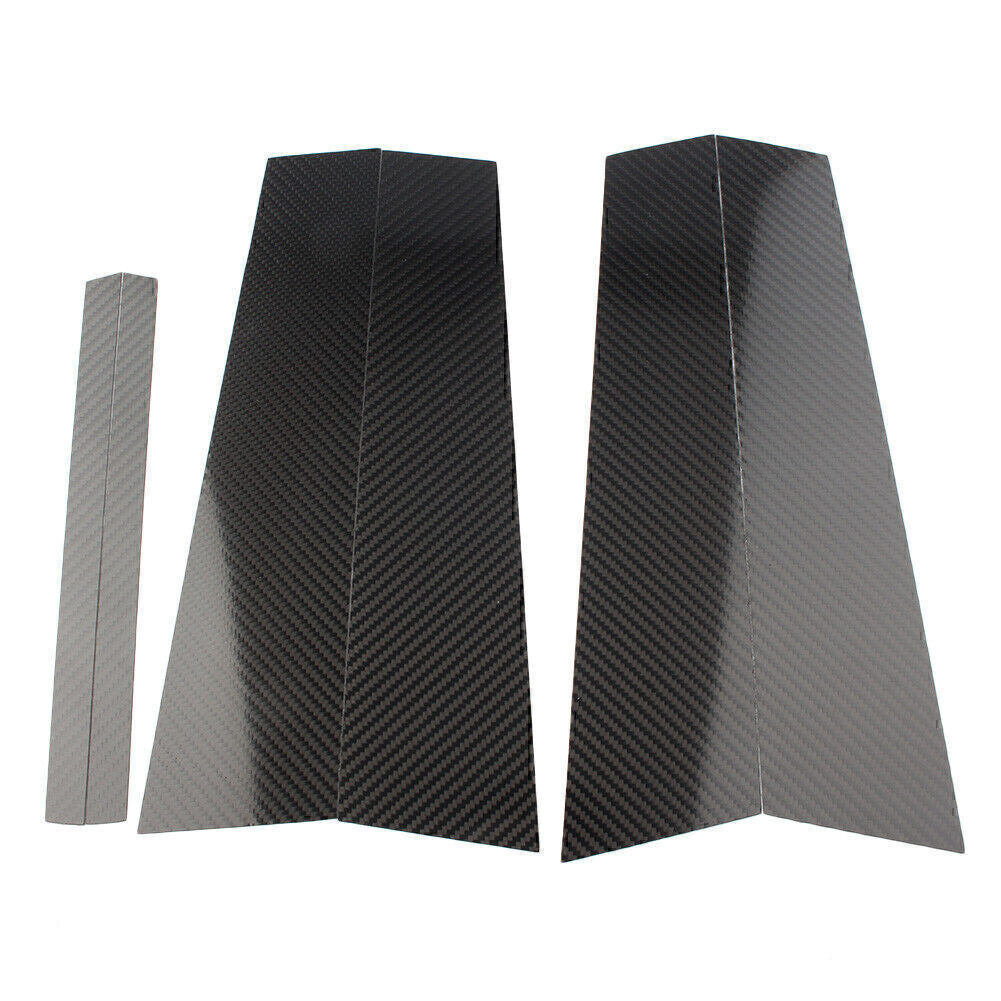Carbon Fiber Car Window B Pillar Trim Cover Fit for Mercedes-Benz GLA 2013-2018 2017