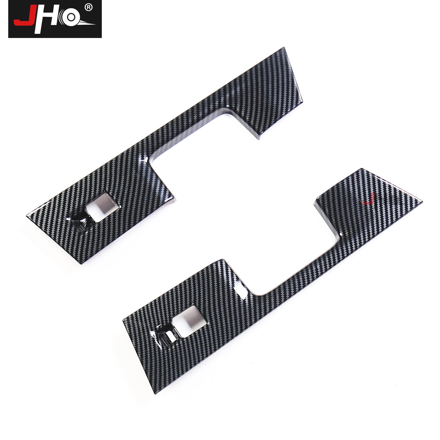 Carbon Fiber Car Rear Door Window Switch Panel Cover Trim for Ford F-150 2021+