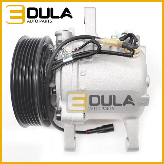 new SVO7E AC compressor with clutch for Kubota M126, M135, and M6 tractors.