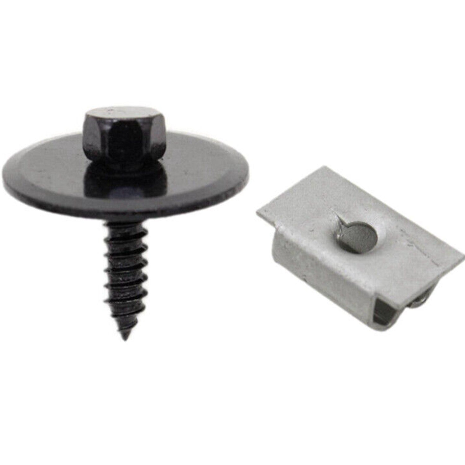 for Mercedes W124 W125 Set of 10 Undercar Shield Clip Nuts Sheet Metal Screws