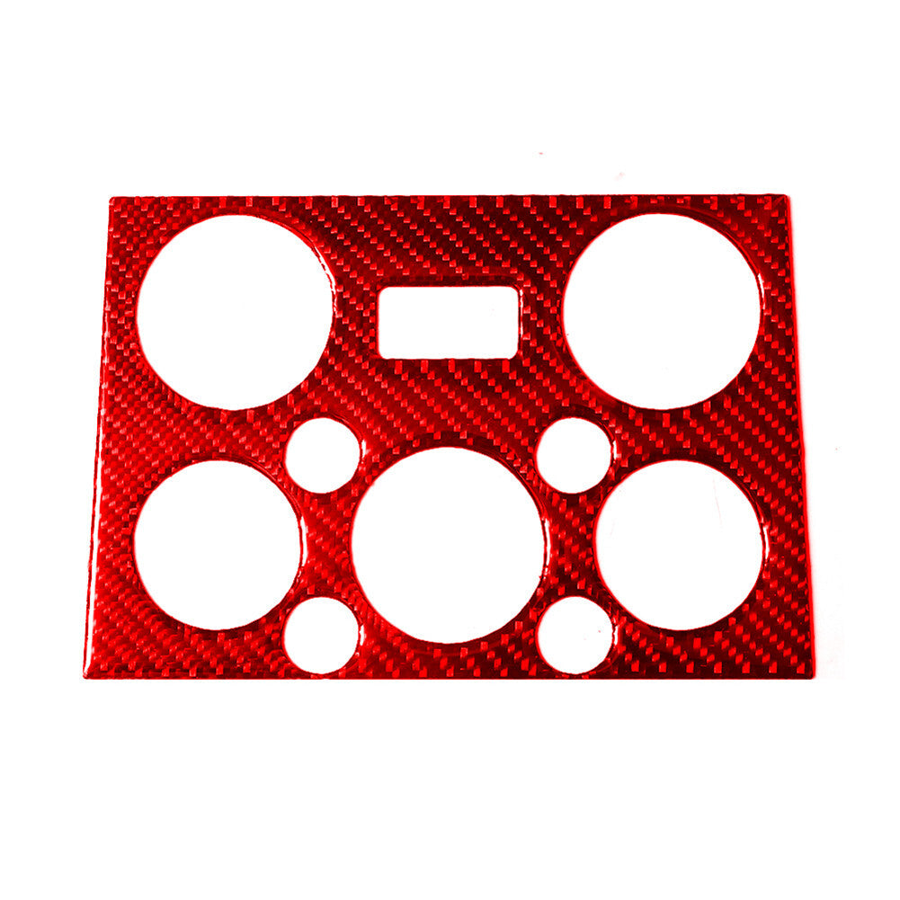 Carbon Fiber Climate Control Panel Cover Trim for Suzuki Grand Vitara 08-13 Red