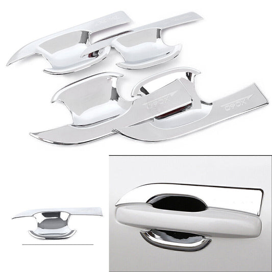 Exterior Car Side Door Handle Bowl Trim Fit for Volvo XC60 2018 Chrome Auto Car 4pcs