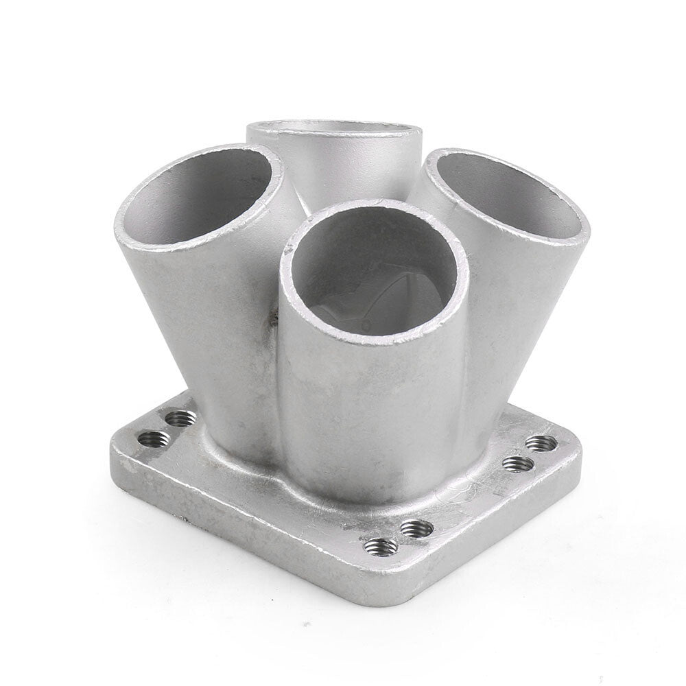 Stainless steel 4-1 cylinder manifold connector collector for T3 and T4 turbo flanges