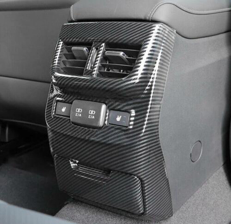 Carbon Fiber Rear Air Outlet Vent Panel Cover Trim for Subaru Outback 2020-2023