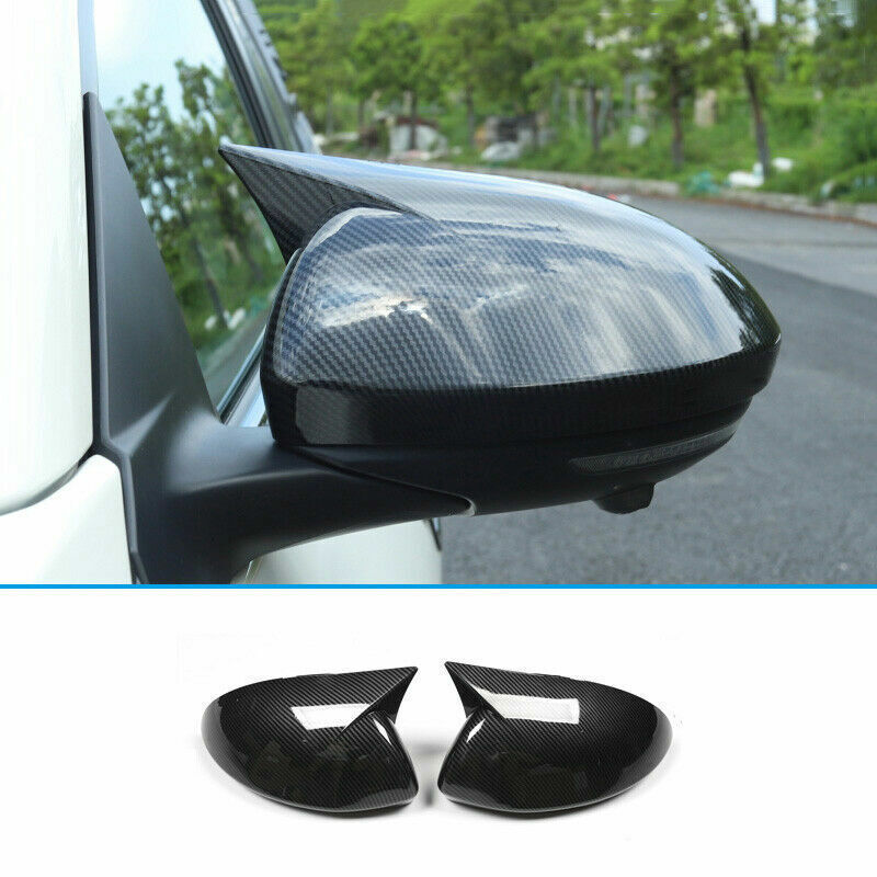 Replace for Nissan Sentra Sylphy 2020-23 Carbon ABS Rear View Mirror Cover Trim