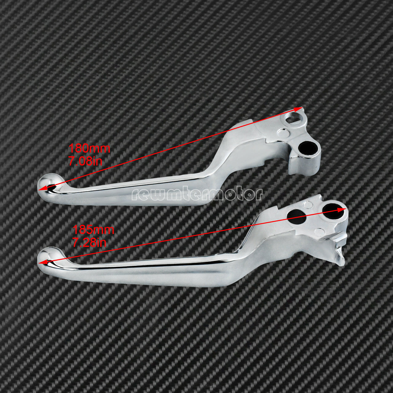 Chrome Brake Clutch Levers Fit for Harley Sportster Softail Dyna Touring 96-07