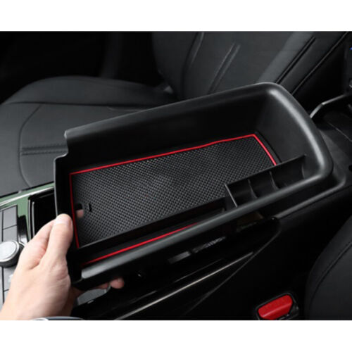 for Kia K5 2021-2023 Black Armrest Storage Box Central Console Glove Tray Cover
