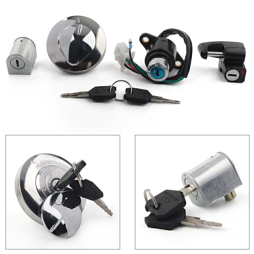 Ignition Switch Lock Fuel Cap Key Set Fit for Honda CMX250 Rebel 85-15 CMX250 95-99