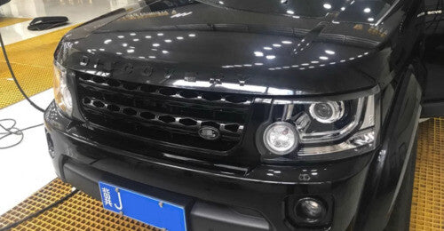 Mesh Grille Grill Front Bumper Center 2010-2016 Black for Land Rover Discovery 4