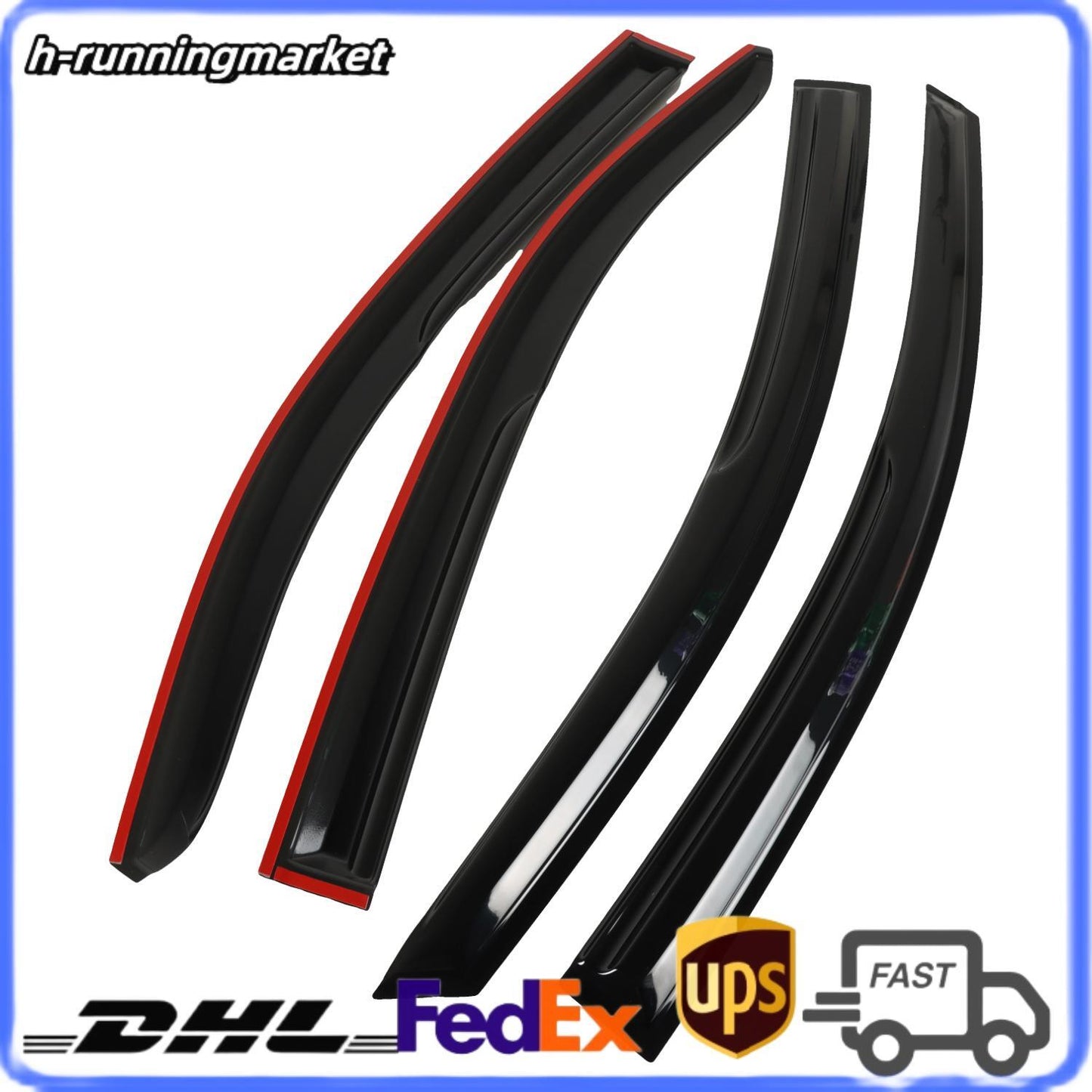 4PCS Window Visors for 2020-2023 for Toyota for Corolla Sedan (not Fit Hatchback Models)