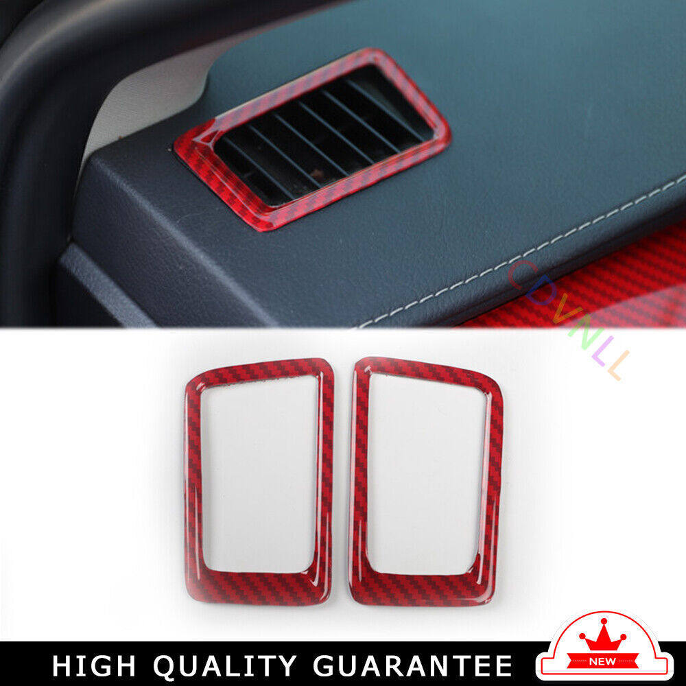 Instrument LR Air Outlet Vent Trim Fit for Lexus NX 2015-2020 Red Carbon Fiber
