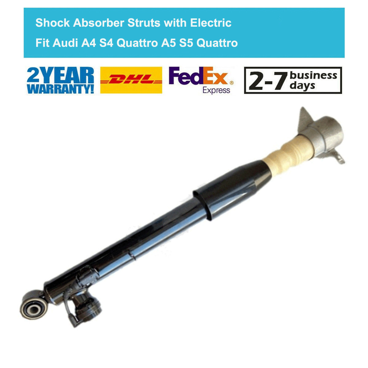 for Audi A4 Quattro S4 A5 S5 2008-17 Rear Left Shock Absorber Strut Electric 1x