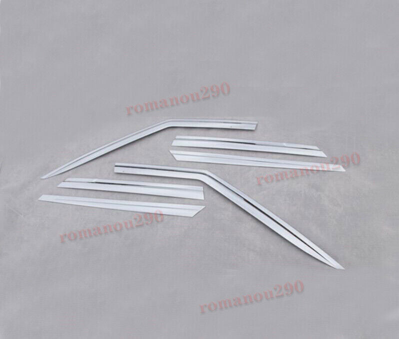 for Land Rover Discovery 2017-2024 Chrome Window Visor Vent Sun Shade Rain Guard