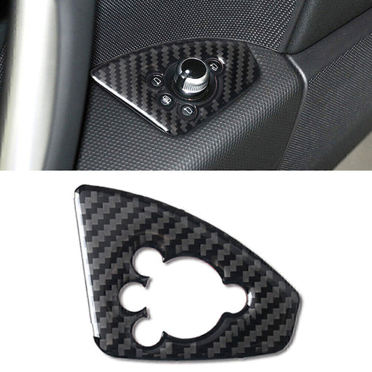 Fit for Audi TT TTRS 2008-14 Carbon Fiber Car Interior Door Lock Button Cover Trim