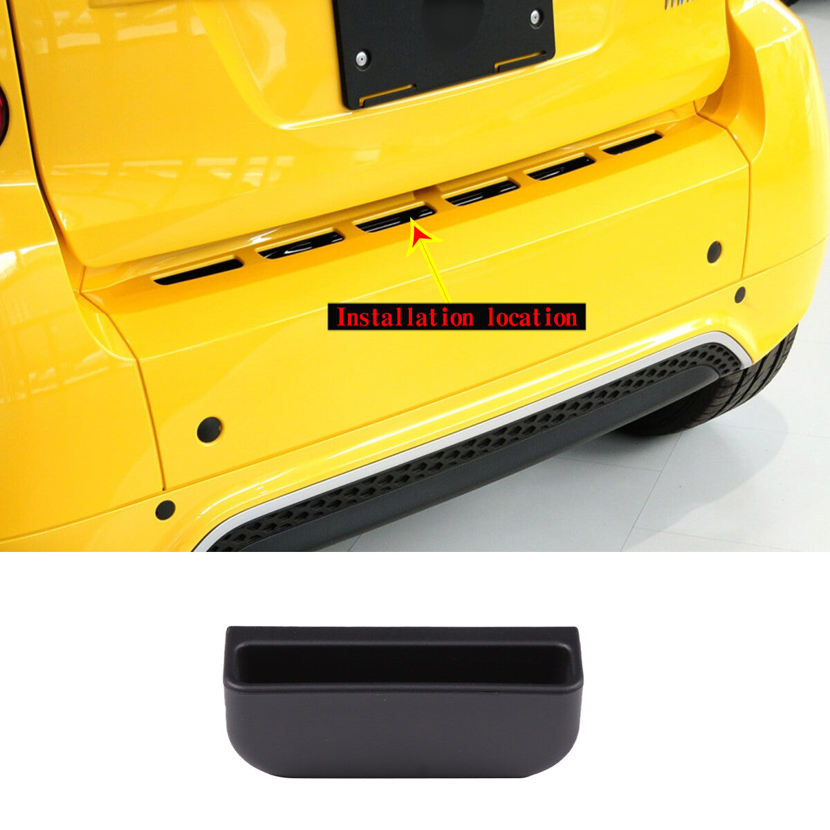 Carbon steel rear bumper fog light grille cover trim for Hummer H2 03-09