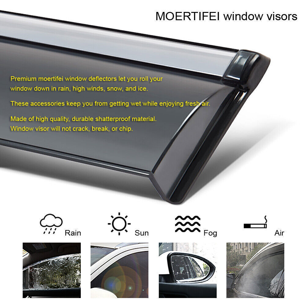 4P Window Deflector Visors Rain Guards Vent Shade for 23-2024 for Lexus RX350 RX450h