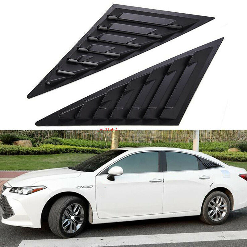 2019-2022 for Toyota for Avalon Matte Black Side Window Vent Scoop Louver Cover Trim