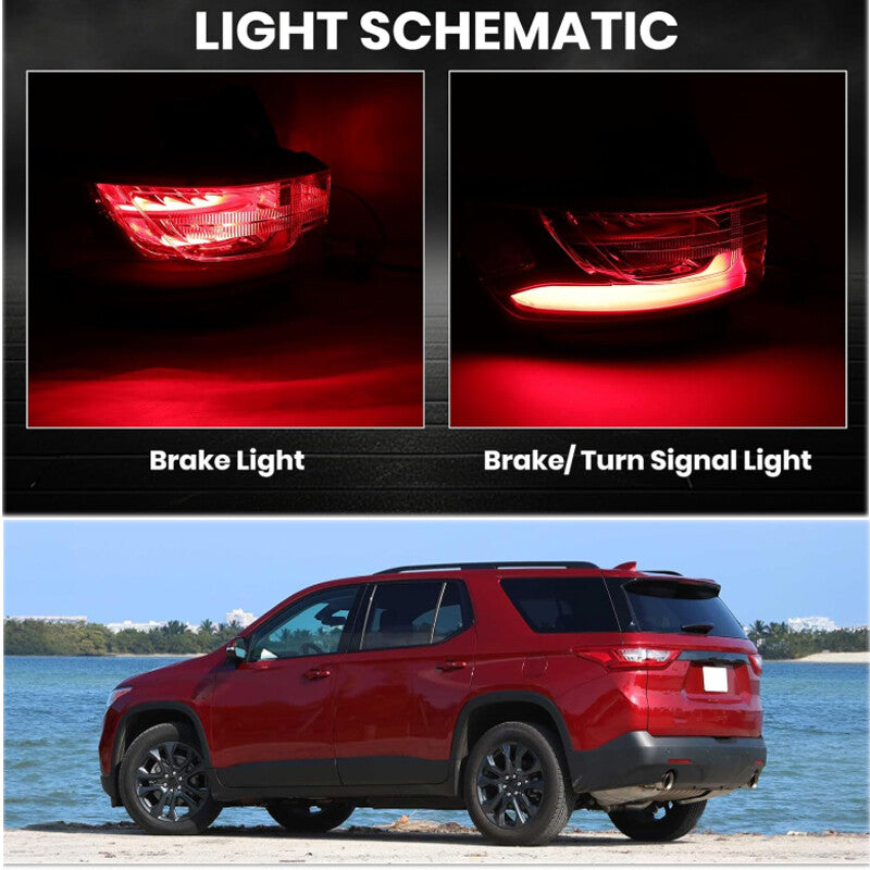 Applicable to 2018-2021 for Chevrolet Traverse LED taillight left drive side 84990362