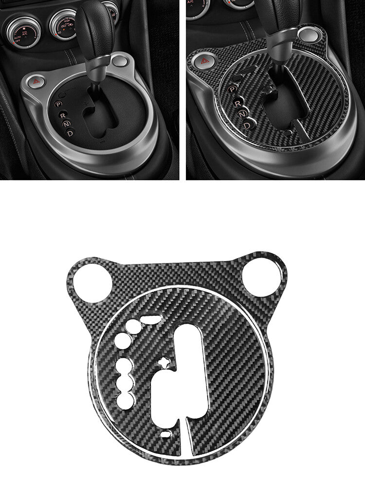 Gear Shifter Carbon Fiber Interior Panel Cover Trim For 2009-2020 for Nissan 370Z