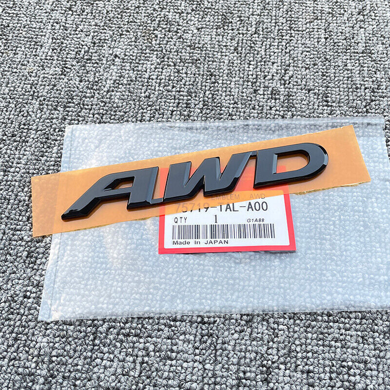 AWD badge, trunk badge for Honda HRV, CR-V, Pilot RIDGELINE.