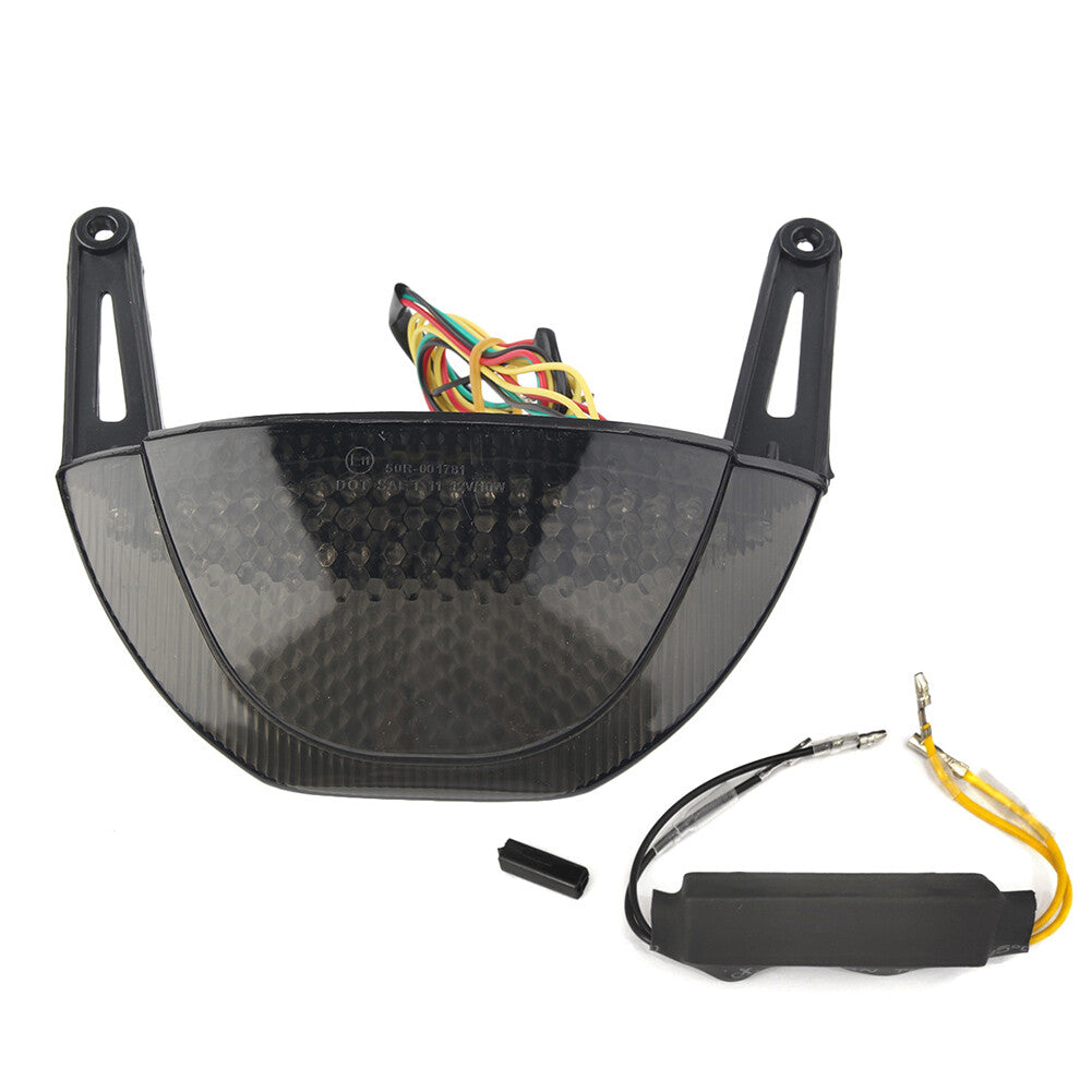 ABS Rear Integrated Indicator Tail Light Lamp for Honda CBR600RR 2007-2012 Black