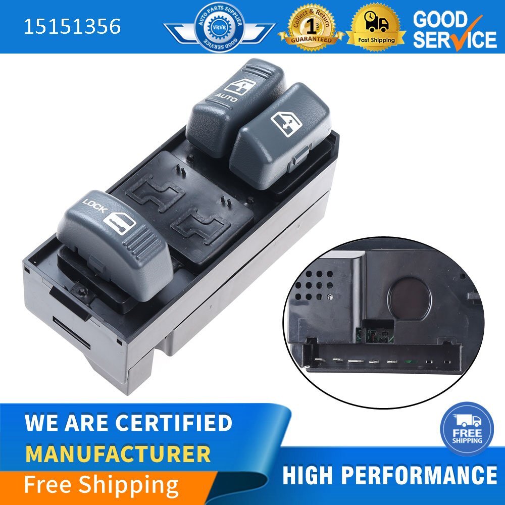 Master Power Window Switch 15151356 for Chevrolet Blazer for GMC C1500 C2500 C3500 for Yukon Territory